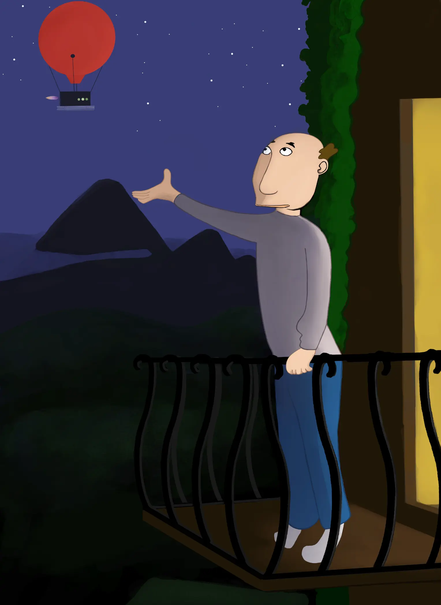 Air balloon illustration