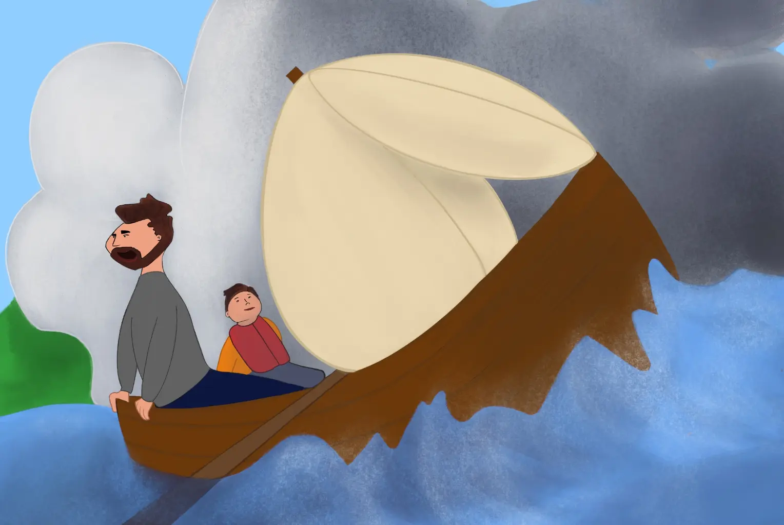 Det mg fremme over illustration